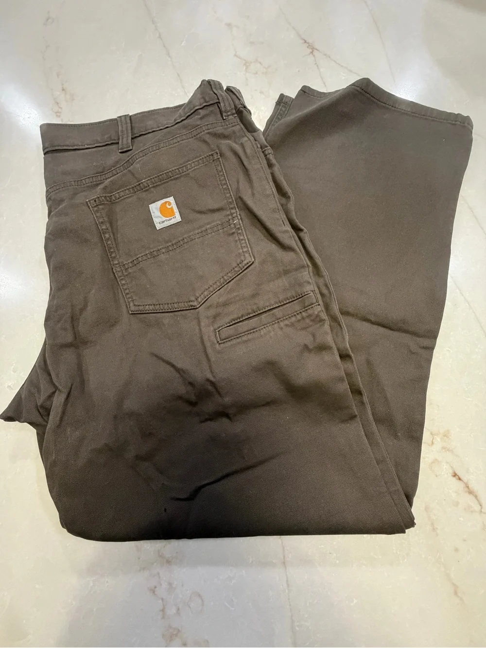 Carhartt Mens Relaxed Fit Cargo Work Pants Brown Size 40x30